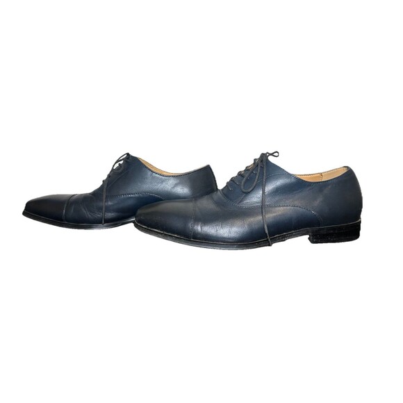ALDO Blue Leather Dress Shoes Oxfords Classic Men's Lace Up SIZE 8 - Picture 2 of 15